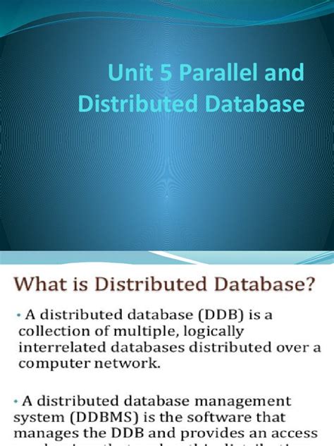 Image result for Parallel vs Distributed Database