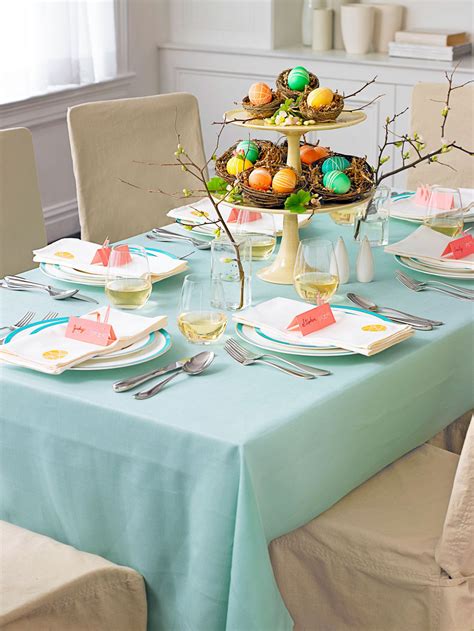 Easter Egg Table Settings