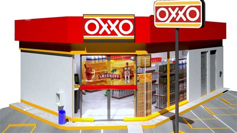 OXXO CONVENIENCE STORE 3D model rigged | CGTrader