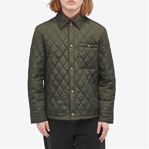 Burberry Quilted Shirt Jacket Shale | END. (US)