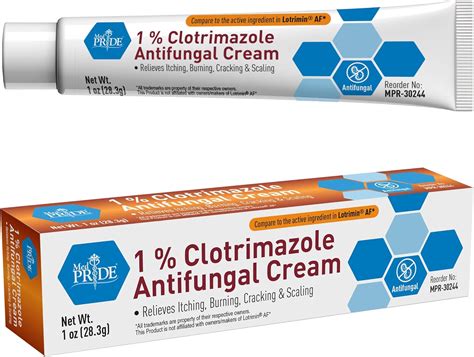 Amazon.com: MED PRIDE 1% Clotrimazole Antifungal Cream 1oz- Fungus Skin Care Treatment with ...