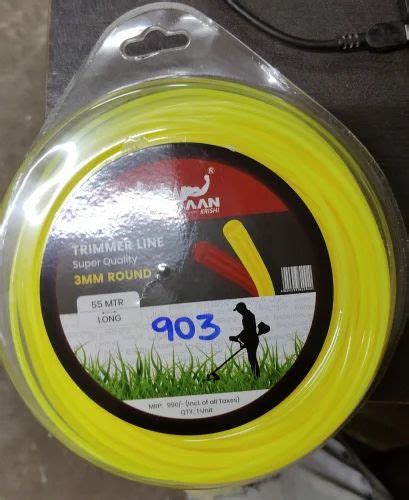 Trimmer Line - Balwaan Nylon Rope 3mm 50 Meters-Round (Yellow) Importer ...