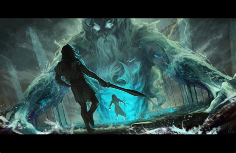 ArtStation - Poseidon confronts Odysseus