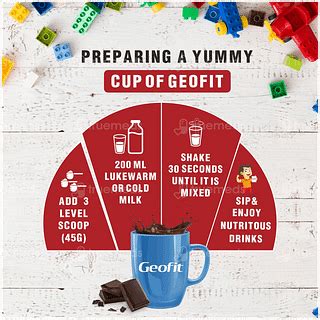 Geofit Kids Chocolate Protein Powder 250 Gm - Uses, Side Effects ...