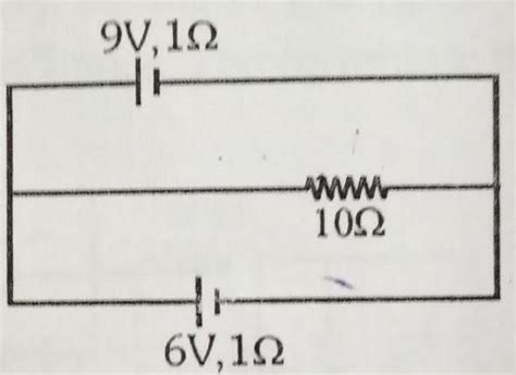 The circuit shown in figure below consists of external resistance of 10 ...