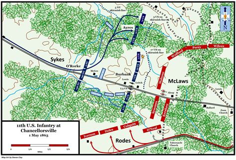 Chancellorsville Battle Map