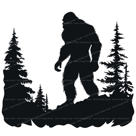 Silhouette Of Bigfoot
