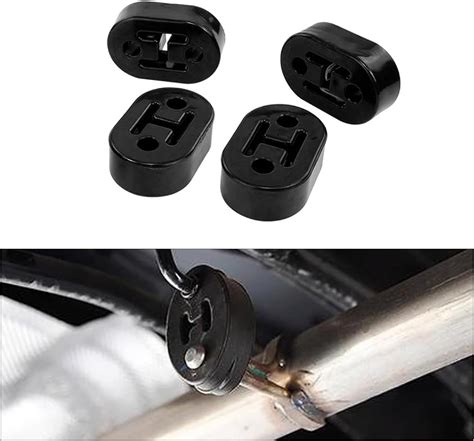 Amazon.com: YOGEIER Car Exhaust Rubber Hanger, 2 Holes 11mm (0.43inch), Universal Exhaust ...