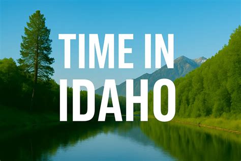 What Time Is It in Idaho? - Time Zone Info