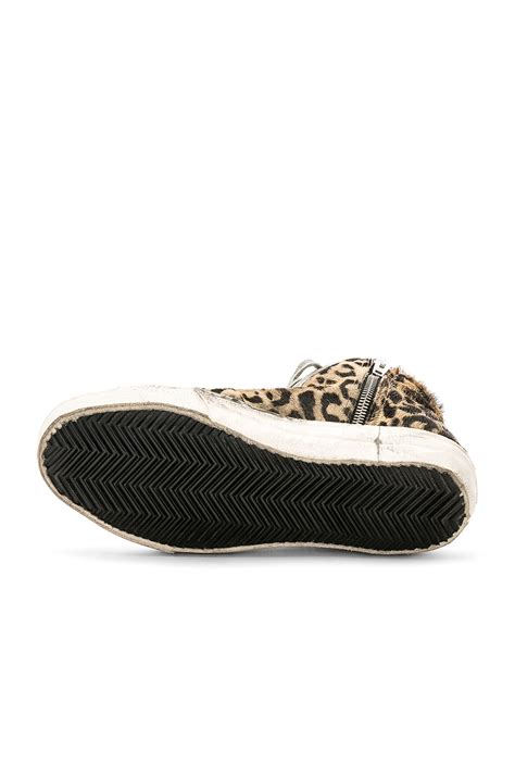 Golden Goose Slide Sneaker in Ice & Black Spot Horse | REVOLVE