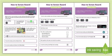 KS2 How to Screen Record - KS1 - ICT - Twinkl