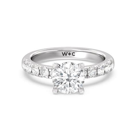 Luxe Classic Broad Band 2 5/8 CTTW Round Cut Lab Grown Diamond ...