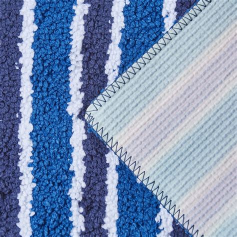 Buy Corsica Set of 2 Striped Anti-Slip Bath Mats - 51x31cm from Corsica ...