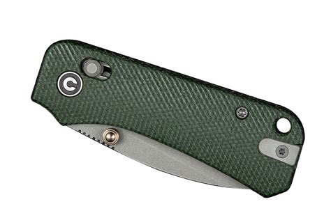 Civivi Baby Banter 2 C23074-3 Gray Stonewashed Green Micarta Crossbar ...