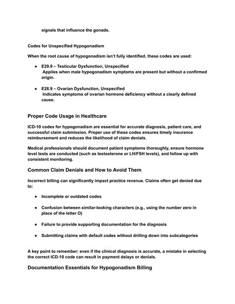 PPT - ICD-10 Codes for Hypogonadism 2025_ Billing & Coding Insight for ...