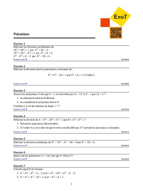 Exo7 Math Exercises 的图像结果