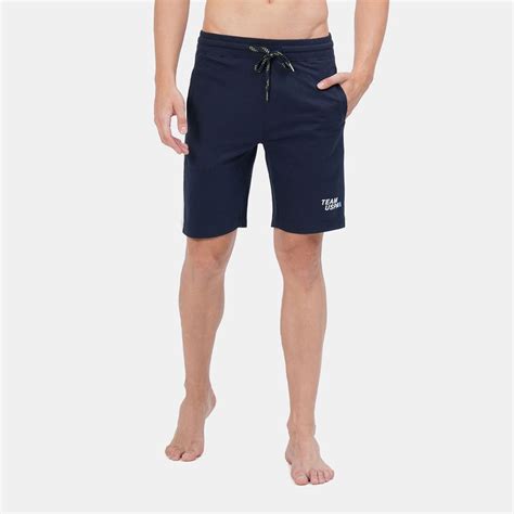 Buy U.S. POLO ASSN. Men Navy Iyar Mid Rise Solid Shorts Online