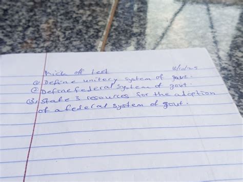 Kick off test 1. Define unitary system of | StudyX