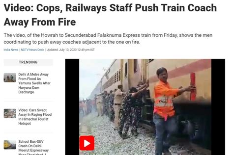 Fact Check: Army Jawans push train after Fire in Falaknuma Express ...