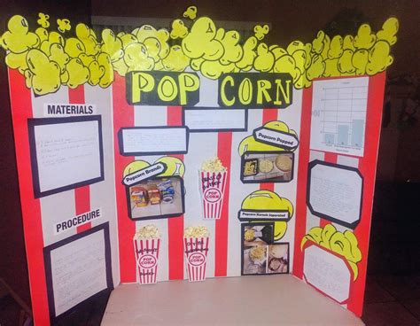 Popcorn Science Fair Project Results