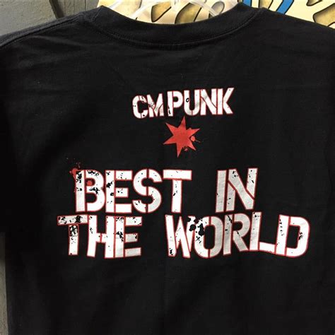 WWE CM Punk shirt YL ex cond't #cmpunk #wwf #aew... - Depop