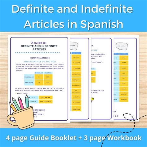 Definite and Indefinite Articles in Spanish | Grammar Practice ...