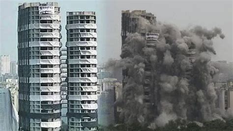 103-meter twin towers in Noida razed to ground in nine seconds ...