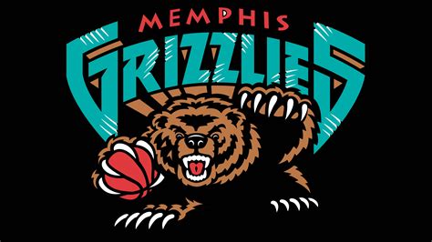 Download NBA Memphis Grizzlies Logo With Bear Wallpaper | Wallpapers.com