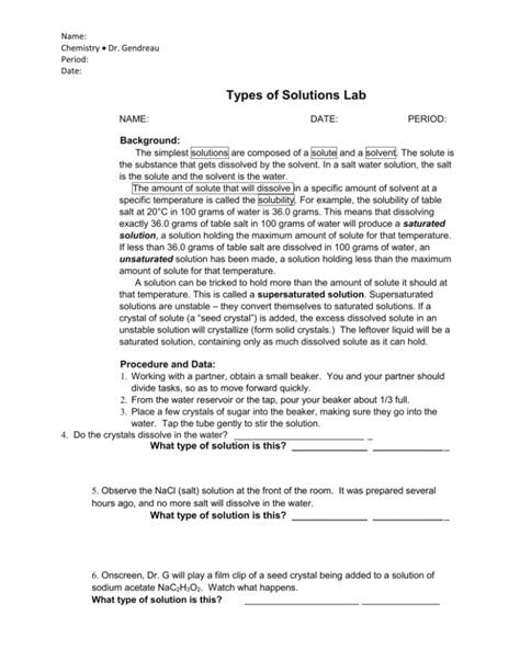 Image result for Sample Activity On Types of Solutions