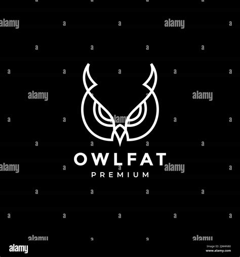 face eagle owl logo design vector Stock Vector Image & Art - Alamy