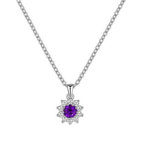 Buy Purple necklace set | GLAMSILVA