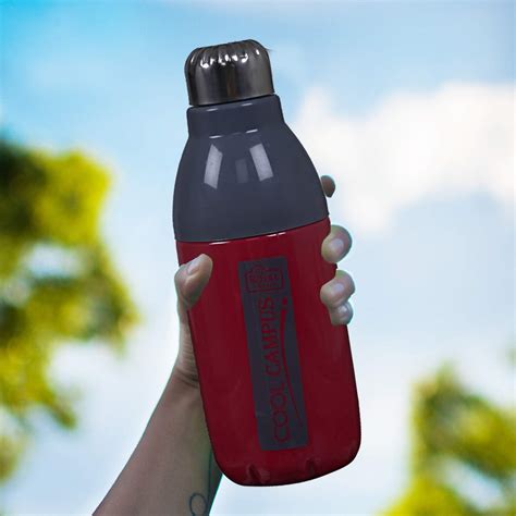Kuber Industries Plastic Insulated Water Bottle 400 ML (Red) : Amazon ...