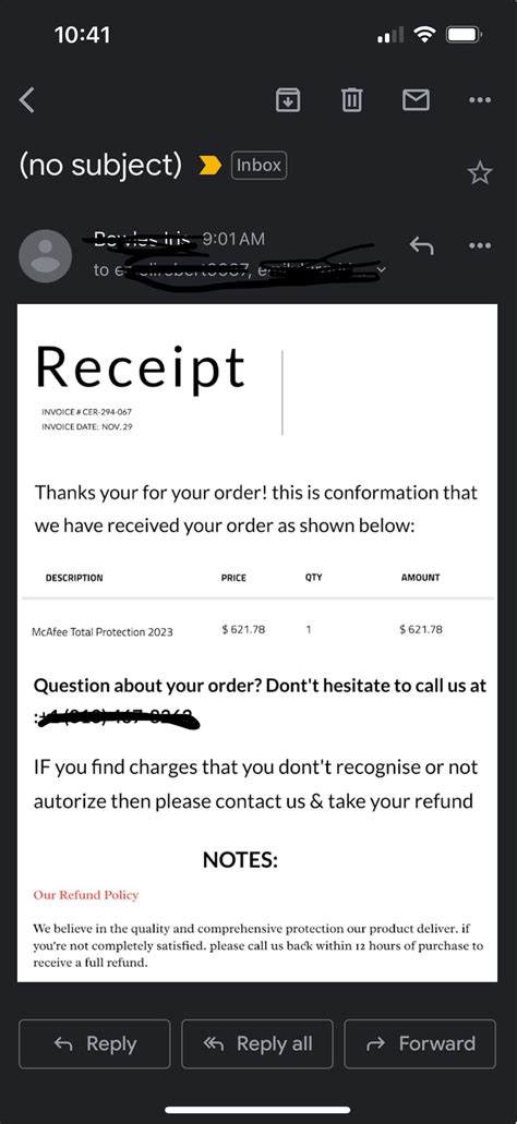 McAfee Email Scam : r/Scams