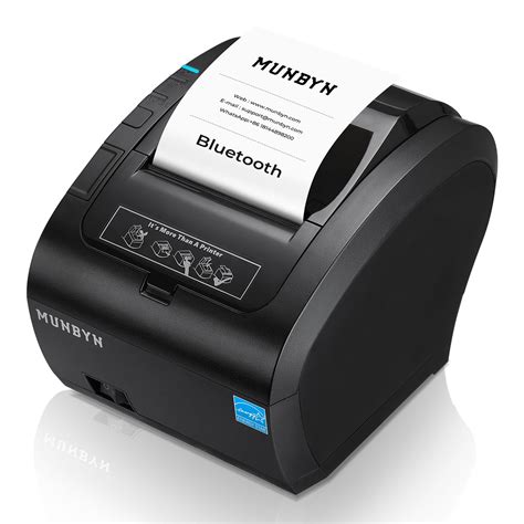 MUNBYN Bluetooth Thermal Receipt Printer P047, 80mm POS Printer ...