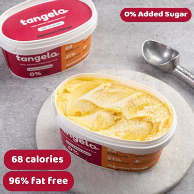 Real Alphonso Mango Ice Cream (Dairy) | Tangelo Ice Cream – Tangelo ...