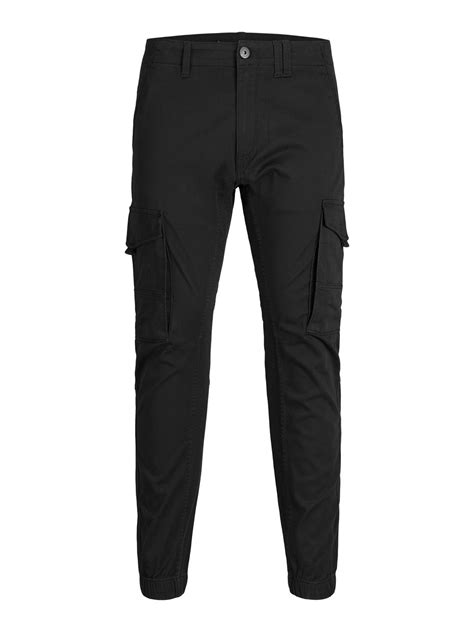 Slim Fit Cargo trousers | Black | Jack & Jones®