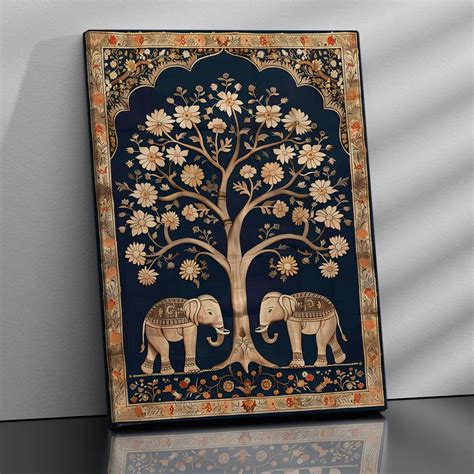 Kalamkari Wall Art For Home Decor Canvas Painting Wall Decor – Kotart