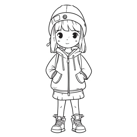 Outfit Girl Coloring Pages