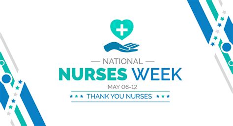 National Nurses Week background or banner design template celebrated in ...