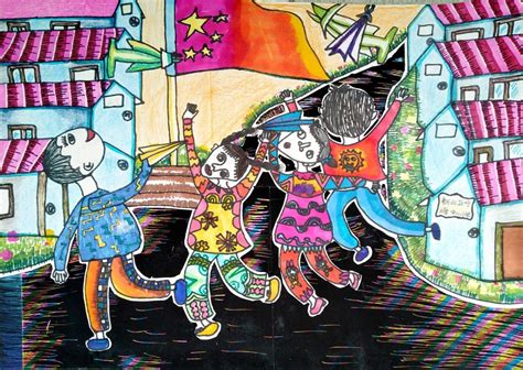 儿童画比赛及部分创作作品-美术绘画 - 新北区圩塘中心小学