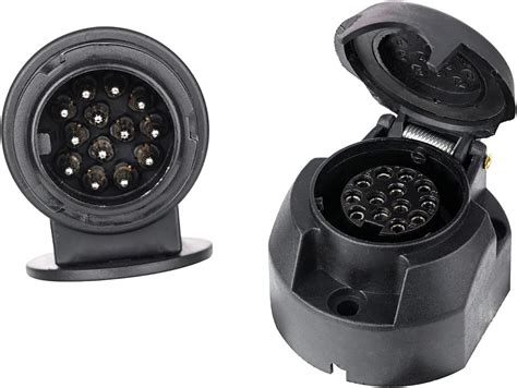 Buy BEIJISTAR 13 Pin Trailer Plug & 13 Pin Trailer Socket Kit with ...