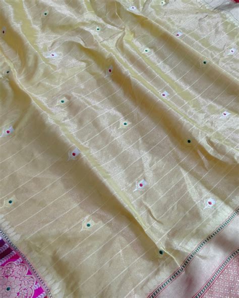 Pure Tissue Handloom Silk Kadhua Motifs Sona Roopa With Meenakari - Ka ...