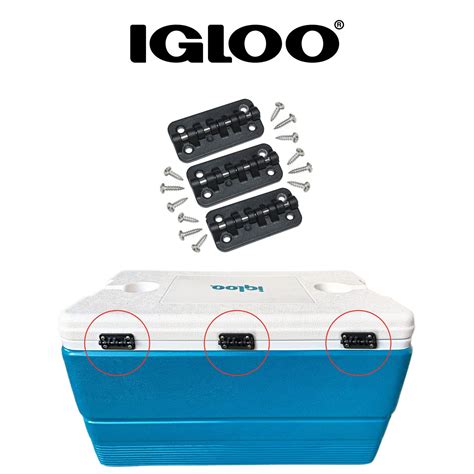 Snapklik.com : Igloo Cooler Hybrid Stainless/Plastic Hinges For Ice Chests