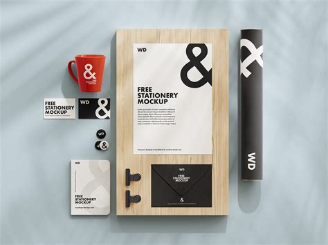 Free Luxury Premium Stationery Mockup PSD Set - Good Mockups