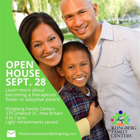 Reminder - open house is coming up tomorrow! | Klingberg Family Centers