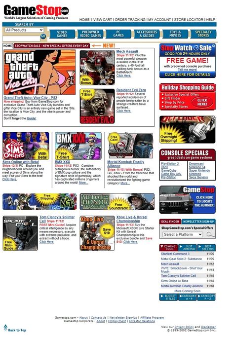 Image result for GameStop Example Site Map Web Design