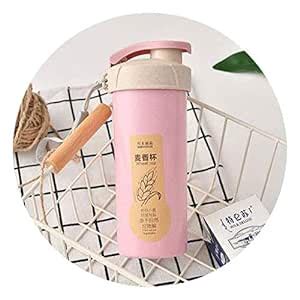 Buy XIMI VOGUE Wheat Fiber Plastic Water Bottle 450ml (Color May Vary ...