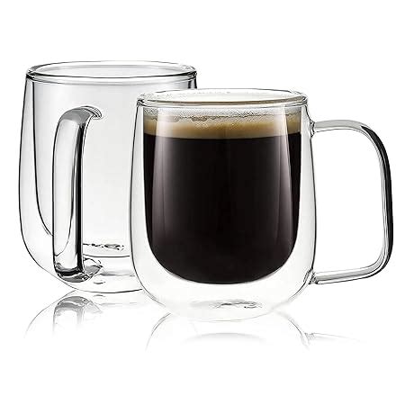 Buy AGARO Elite Double Wall Glass Cups, 260 Ml, Insulated Tea & Coffee ...