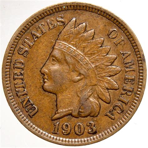 1903 Indian Head Cent #18 Natural Light Brown. - For Sale, Buy Now ...
