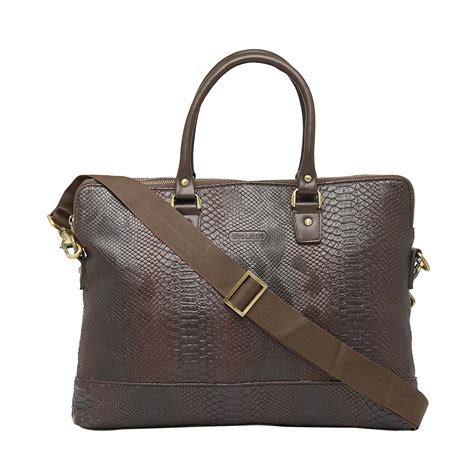 Buy BagsRUs Pro Office Faux Leather 8.6 Ltrs Brown Laptop Bag (EB103FBR ...